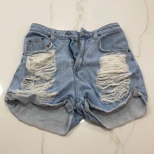 Carmar denim high wasted shorts